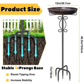 jsyonii 5-prong base provides stable stand for outdoor use in various soil conditions