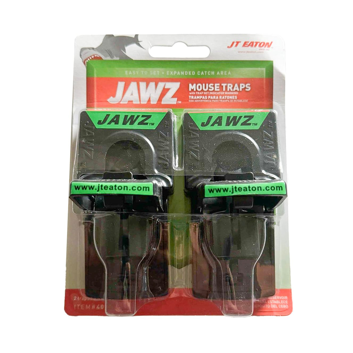 JT Eaton 409 Jawz ideal placement areas include cabinets, garages, and entryways.