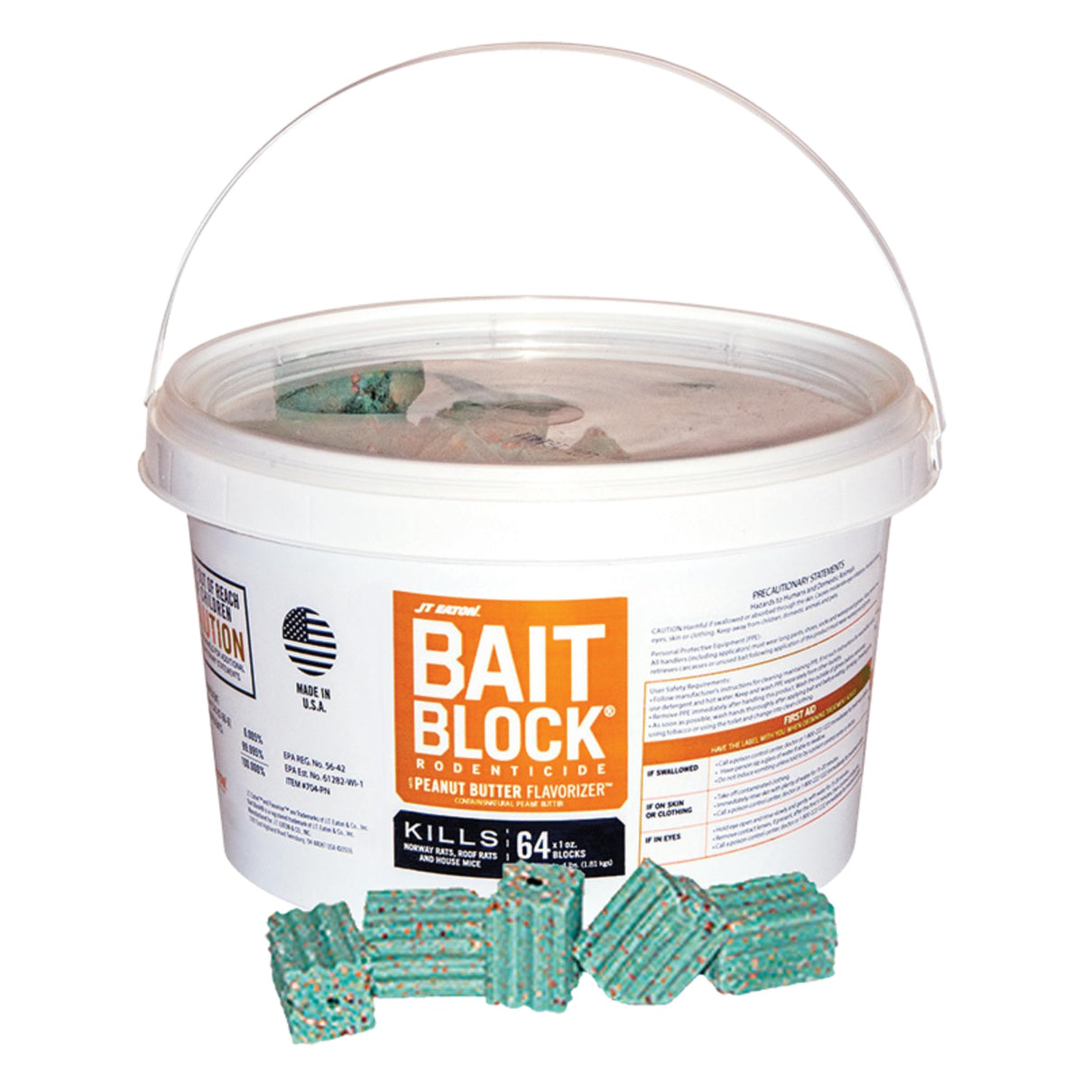 JT Eaton center-hole bait stations designed for easy placement