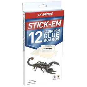 JT Eaton Stick-Em 198-12S glue trap board pack for easy, non-toxic pest capture