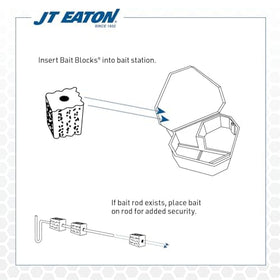 Tamper-evident resealable JT Eaton pail protects bait blocks