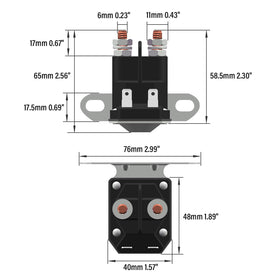 JTAREA 12V starter solenoid coil detail ideal for quick mower startup