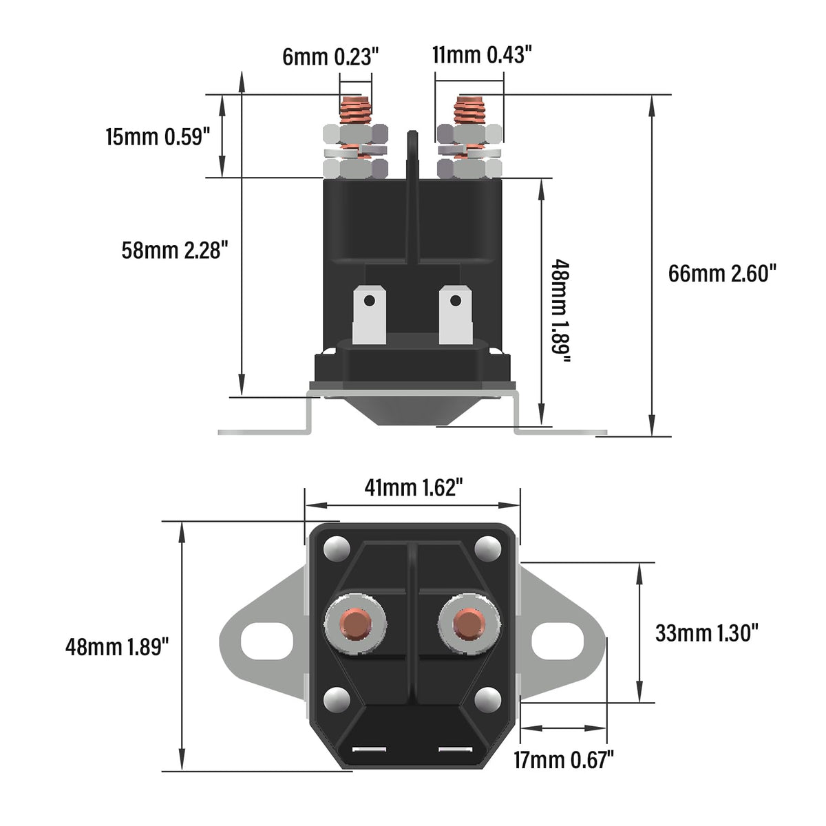 JTAREA 12V starter solenoid installation scene highlights easy replacement