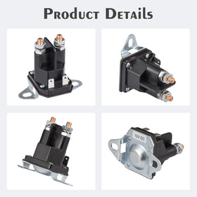 JTAREA starter solenoid four terminals with copper contacts for reliable wiring