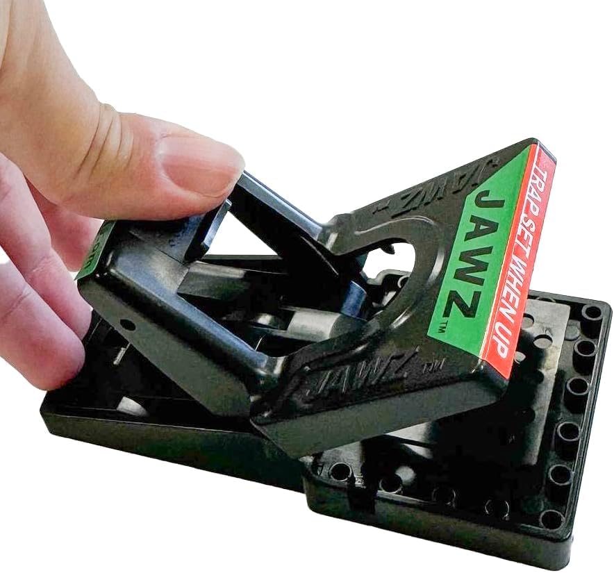 JT Eaton 409 Jawz compact trap blends discreet placement under furniture.