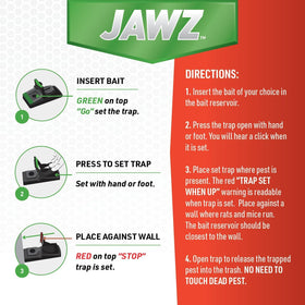 JT Eaton 409 Jawz durable plastic construction stands up to frequent use.