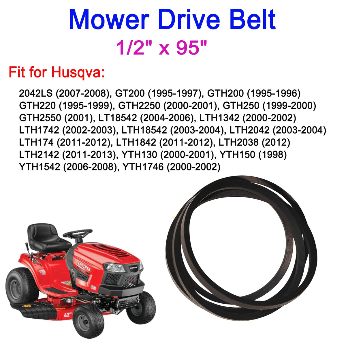Effortless installation with no special tools for fast mower maintenance.