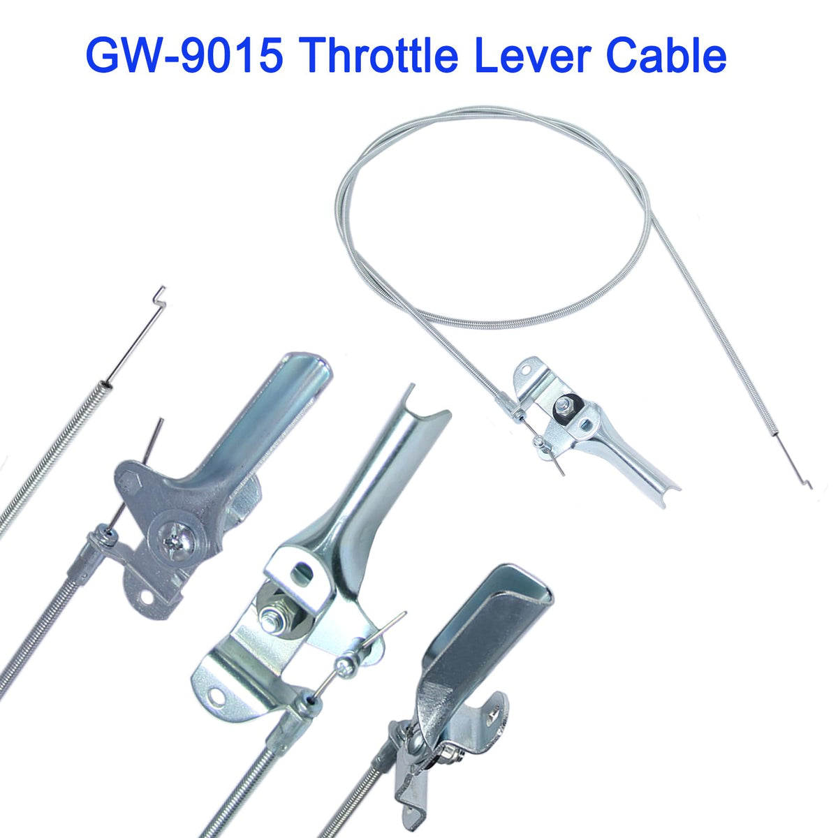 JTEYINH throttle lever cable closeup showing durable steel construction