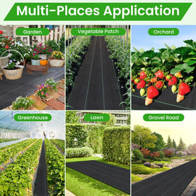 JTSIOV fabric with green stripes for easy plant alignment