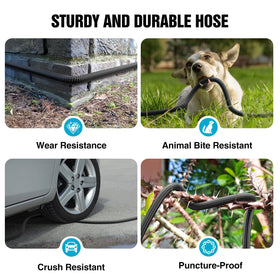 JTTHKK 10-function nozzle provides versatile spray patterns for plants and dirt.