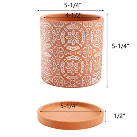 Jucoan terracotta pot showing drainage hole for healthy watering