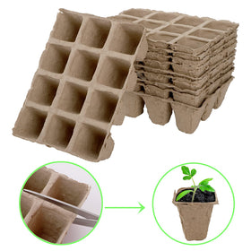 Jucoan compact tray fits on windowsills for indoor starts.
