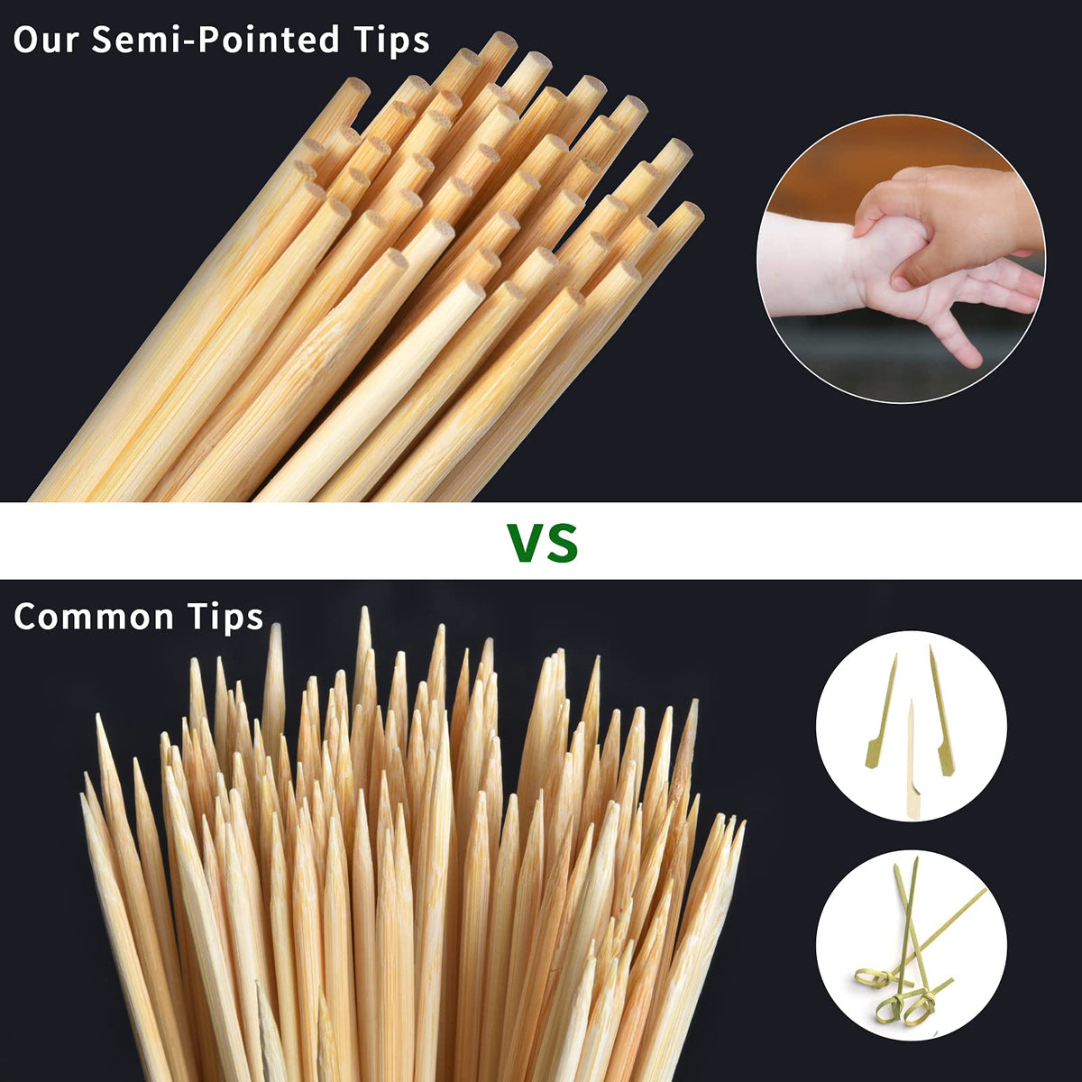 Judia YLL skewers 10in sturdy 4mm diameter ideal for heavy meats.