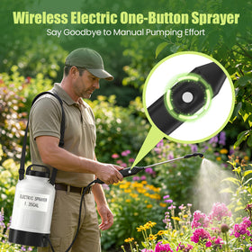 Judkoir sprayer with 3 mist nozzles for versatile lawn and bed watering