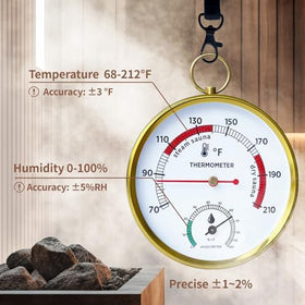 Judkoir sauna thermometer wall-mount displays steady indoor readings.