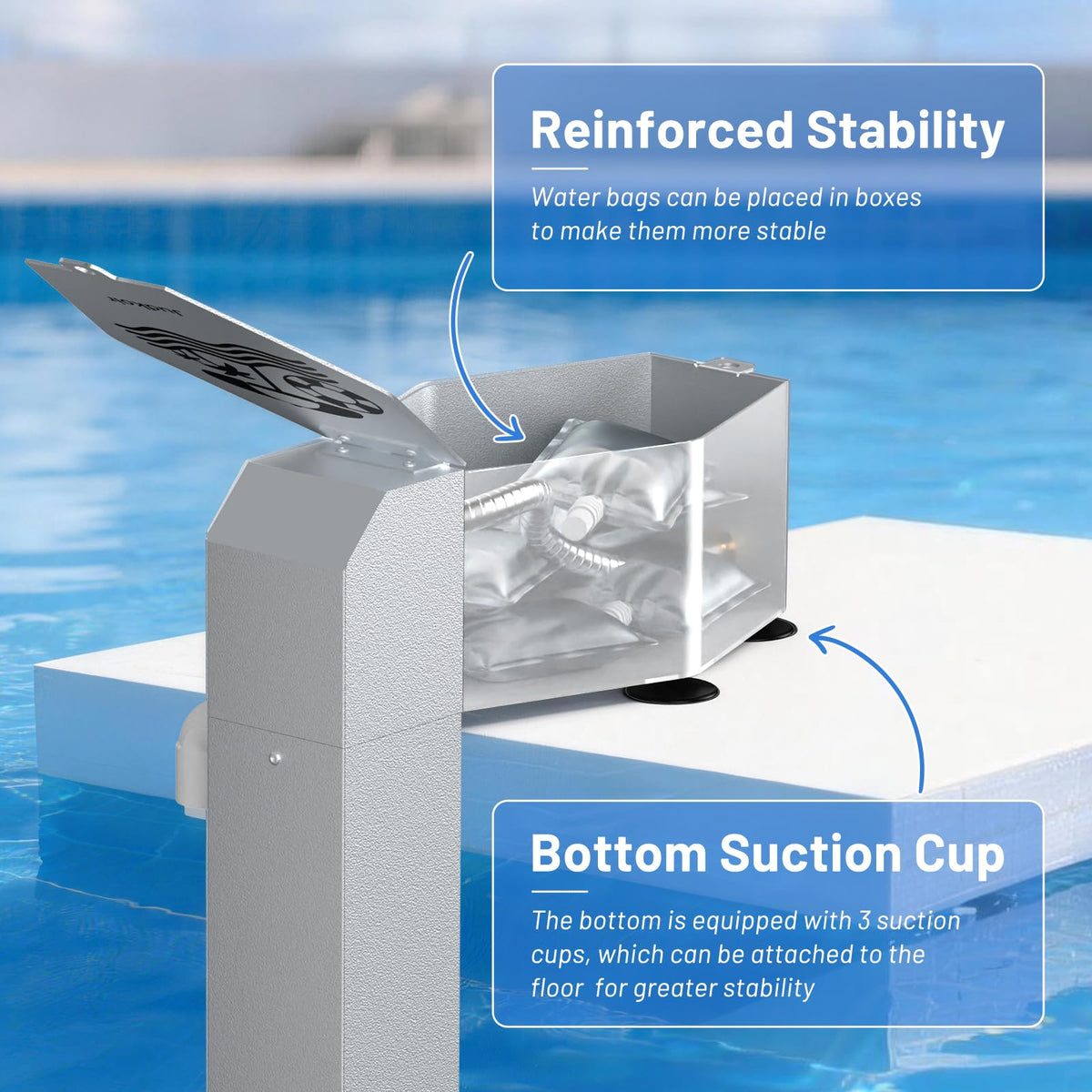 Judkoir smart water level control maintains preset level automatically.