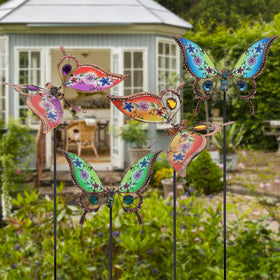 Juegoal butterfly stake gift-pack idea for mom or grandma.