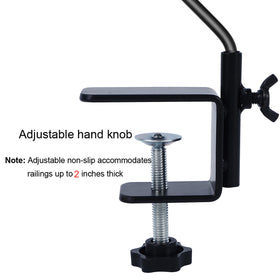 360-degree adjustable rotation on Juegoal deck hook for versatile viewing.