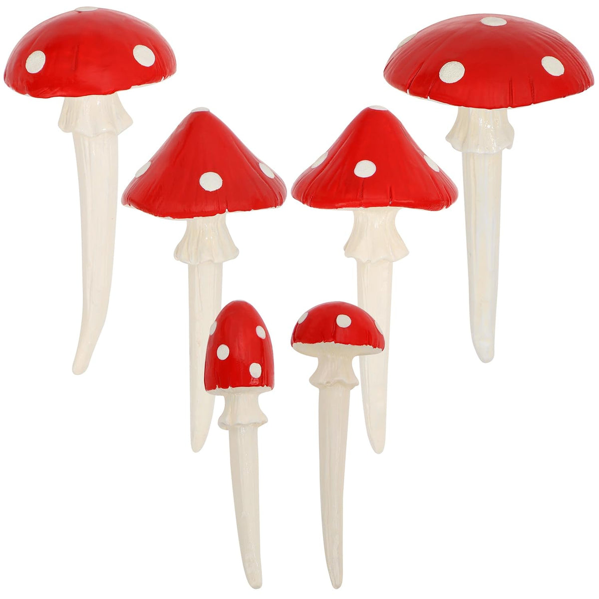 Juegoal durable garden decor mushrooms withstand outdoor weather.