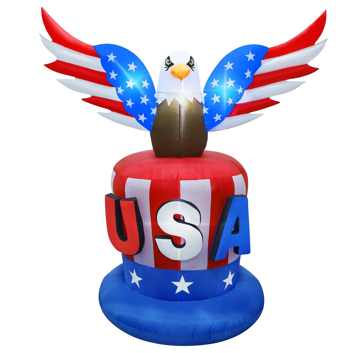 Juegoal front-yard display boosts curb appeal for holidays and gatherings.