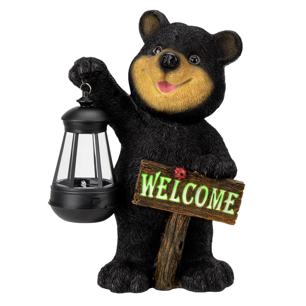 Juegoal garden decor bear lawn ornament enhances curb appeal