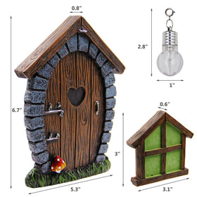 Juegoal lamp-on-door for trees provides gentle illumination.
