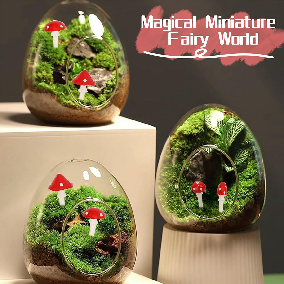 Juegoal outdoor garden yard art accessories for fairy-tale landscapes.