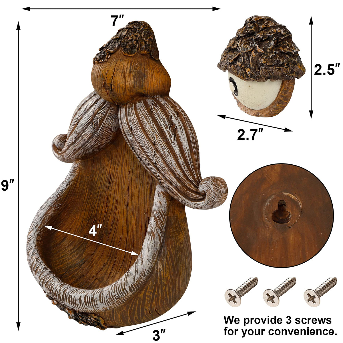 Juegoal outdoor yard art sculpture enhances tree decor