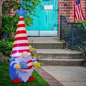 Juegoal outdoor yard decor gnome ideal for front doors and lawns