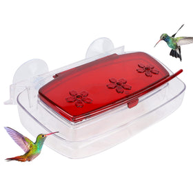 Juegoal 8-ounce capacity keeps nectar ready for hummingbirds.