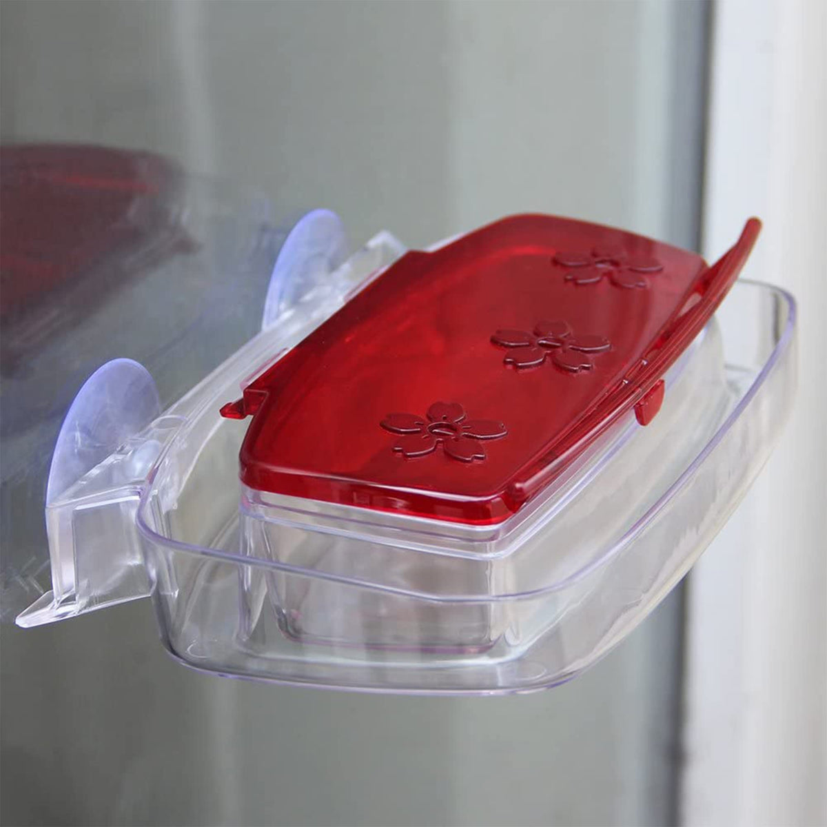 Juegoal clear bowl shows nectar level for easy monitoring.