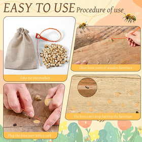 Juexica bee fence kit supports outdoor wood protection.