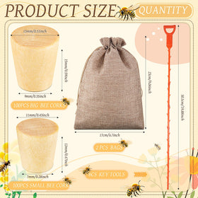 Juexica carpenter bee plug, small top, fits compact holes for quick repairs.