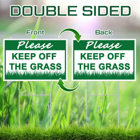 Juexica H-stake supports the sign for stable outdoor placement.