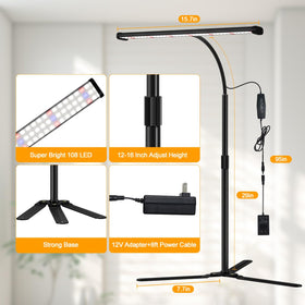 Juhefa grow light height extension for taller seedlings or bonsai setups