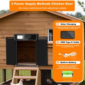 JUJOJB anti-pinch safety feature protects birds during quick door actions.