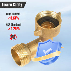 JuKonn outdoor faucet elbow designed to prevent leaks with gasket seals.