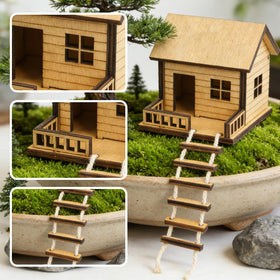 JULEASEL gift-worthy miniature treehouse for DIY lovers