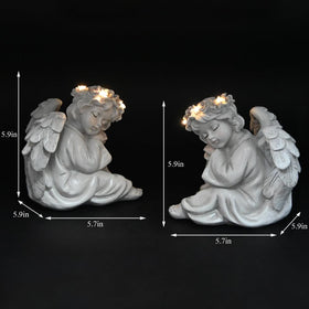 Juliahestia Christmas light-up angel yard art adds holiday charm