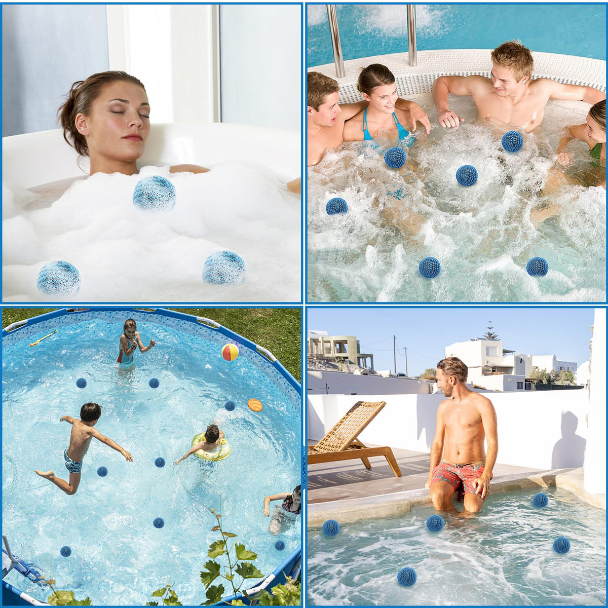 JULMELON durable hot tub cleaner, resists yellowing and cracking.