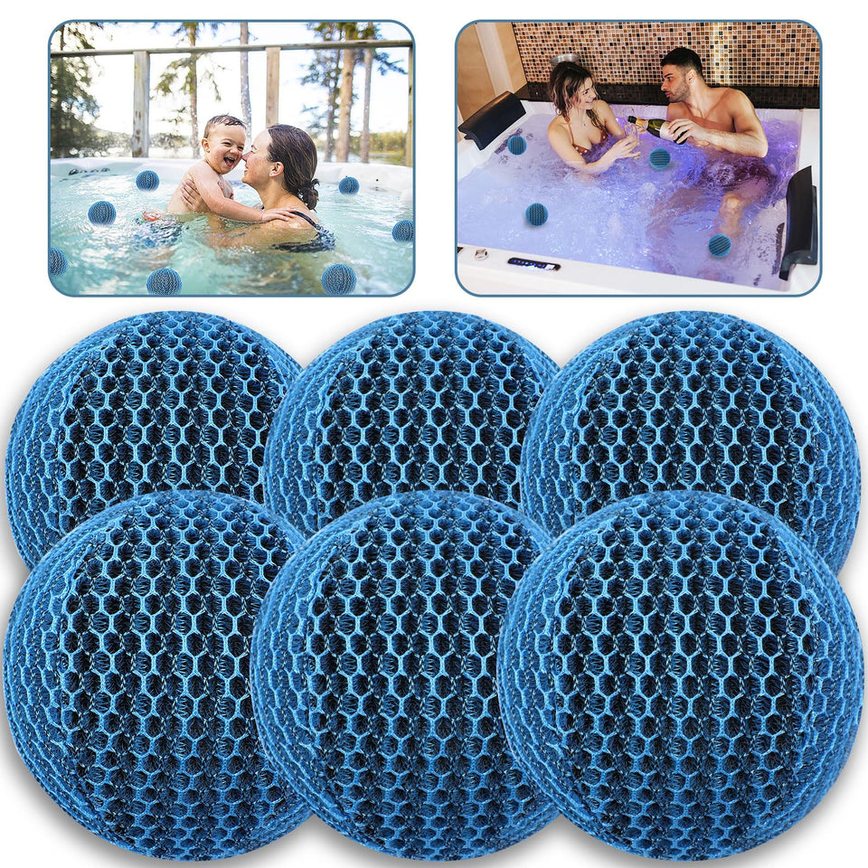 JULMELON hot tub scum absorber ball floating, removing surface grease.