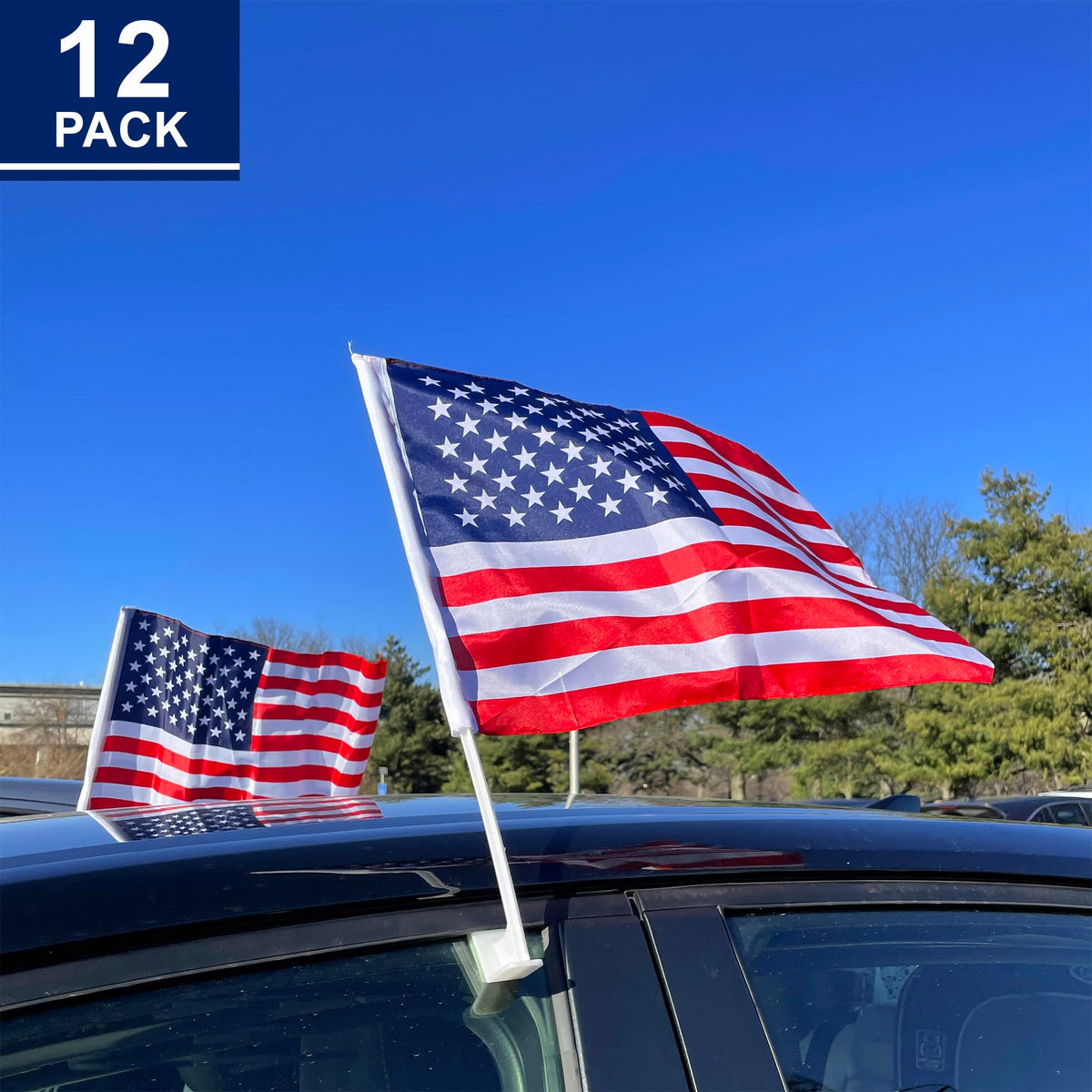 Julysgift car window display flag clip for easy mounting