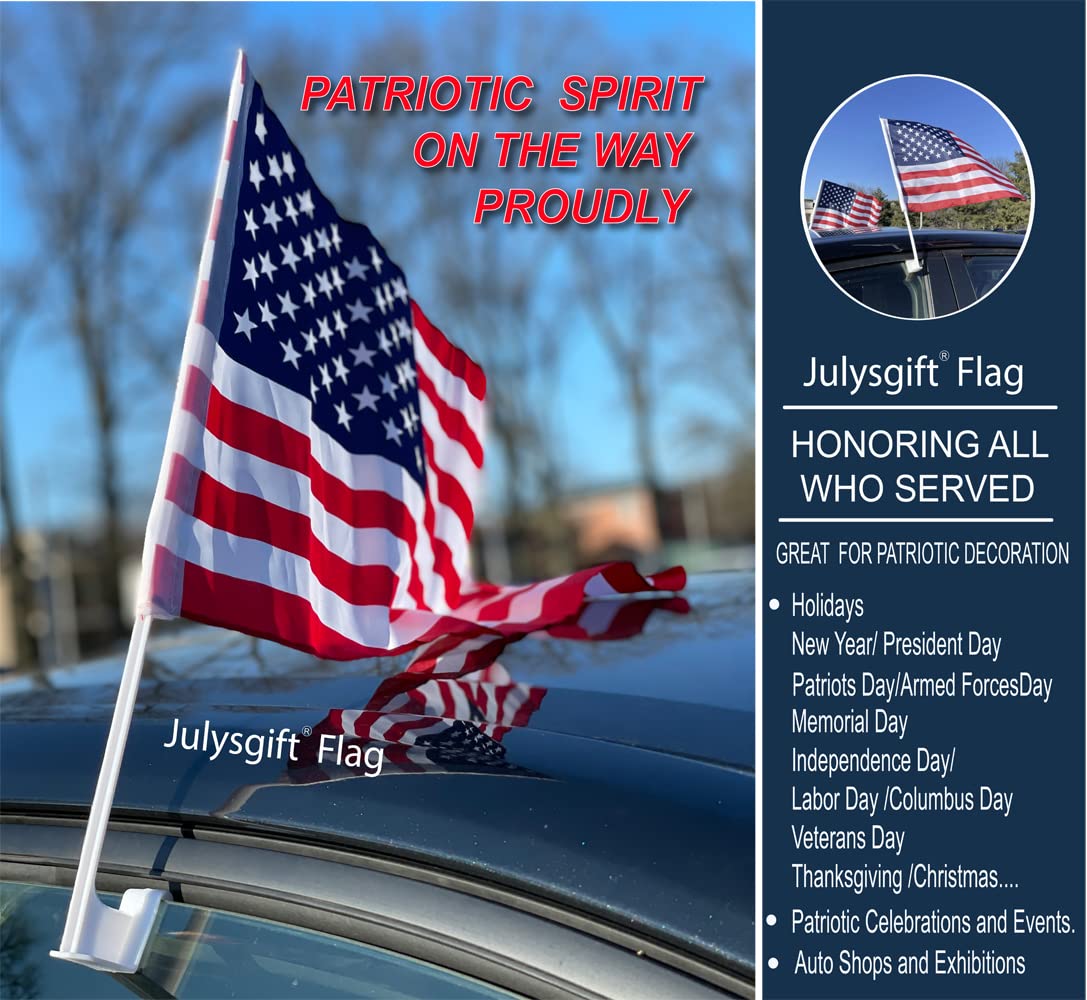 Julysgift flag display for parades and dealership promotions
