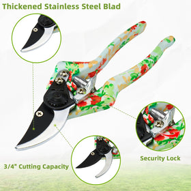 JUMPHIGH garden tools set cultivator for breaking clumps and aerating soil