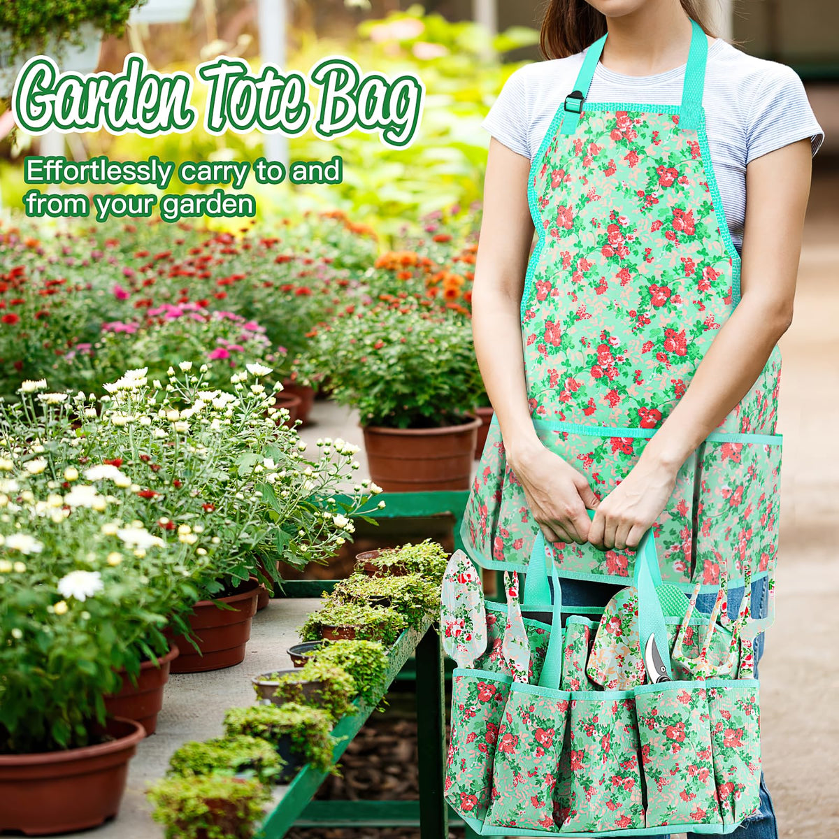 JUMPHIGH garden tools set gloves for grip and protection