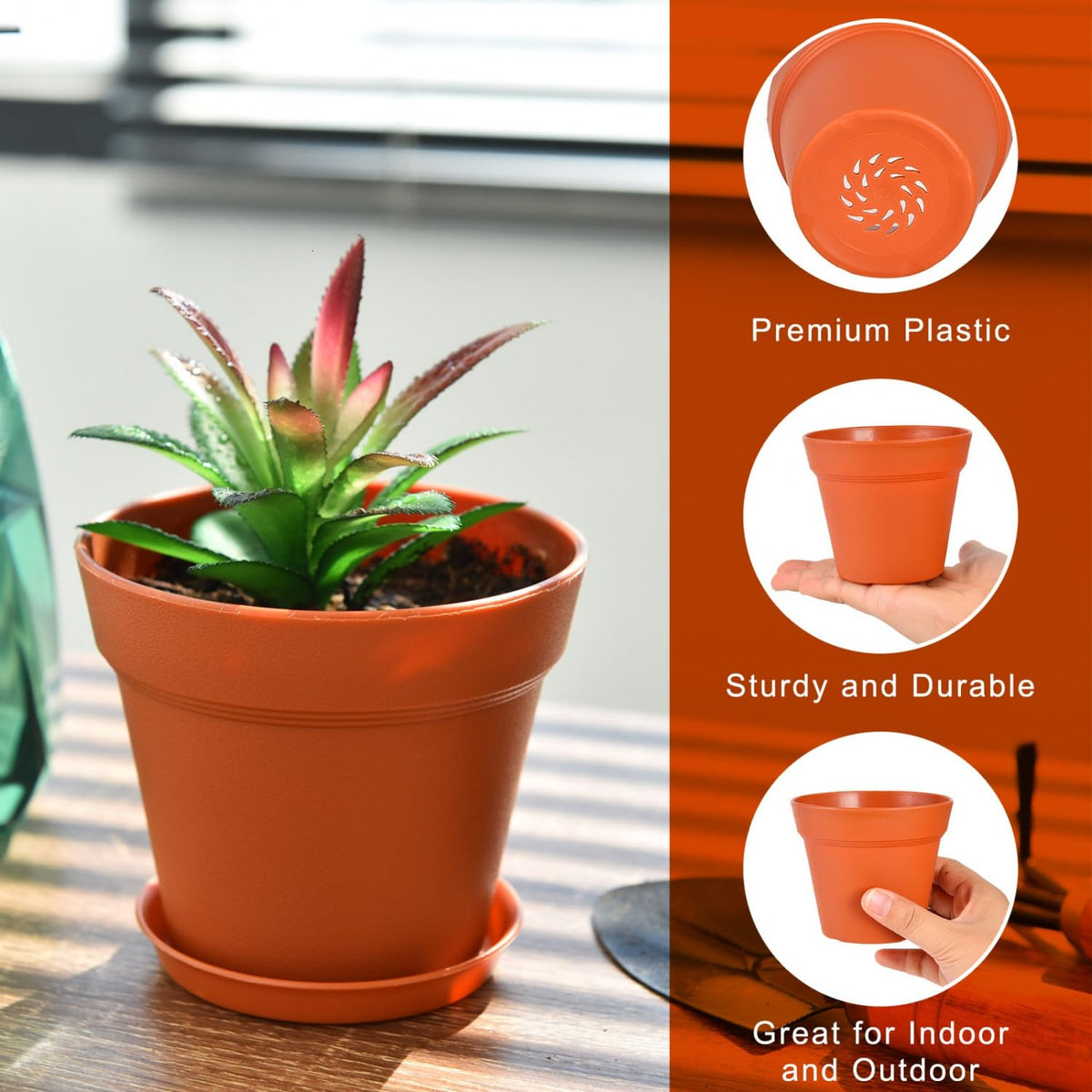 June Fox pot is suited for indoor and outdoor setups and easy maintenance