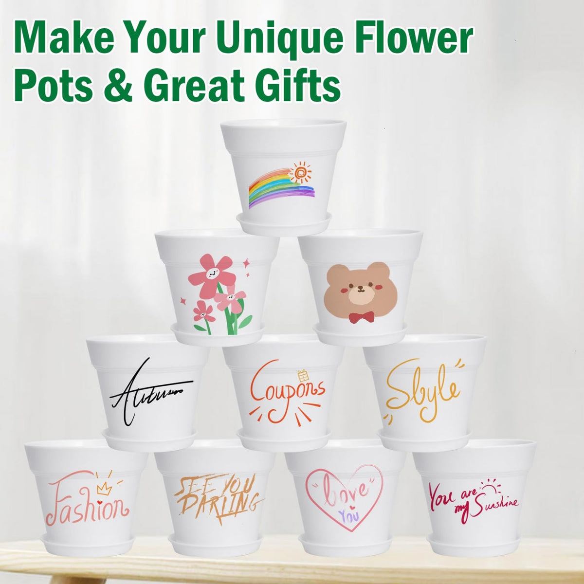 June Fox ready-to-grow succulents and flowers in small pots