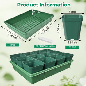 June Fox seedling trays in a 5-pack for organized starts.