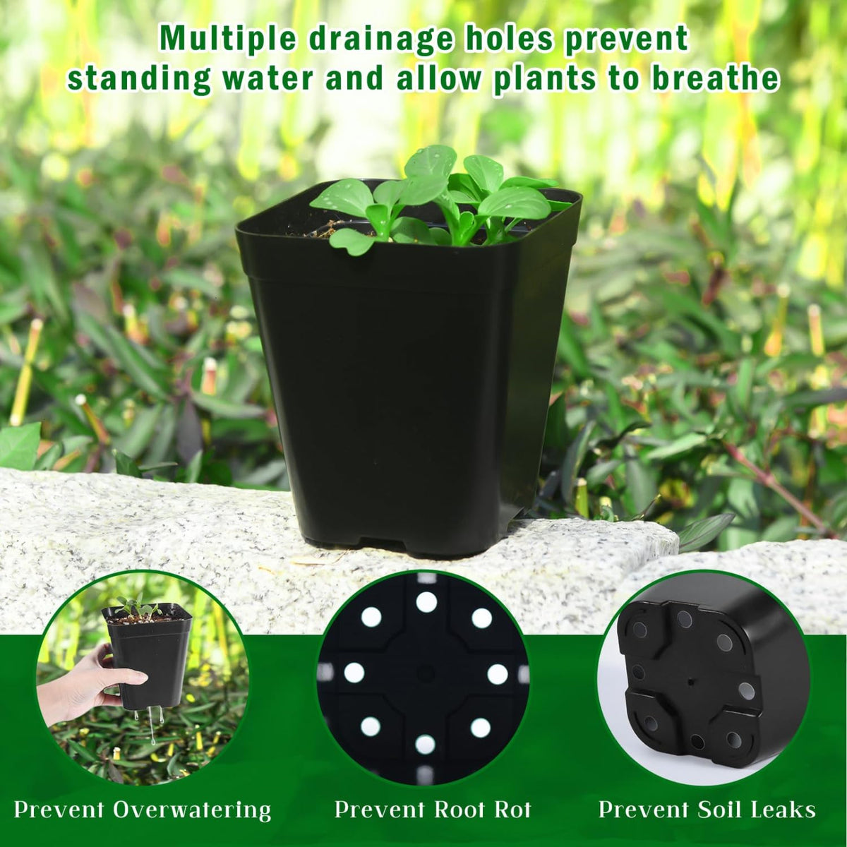 June Fox stackable and durable seedling pots for storage