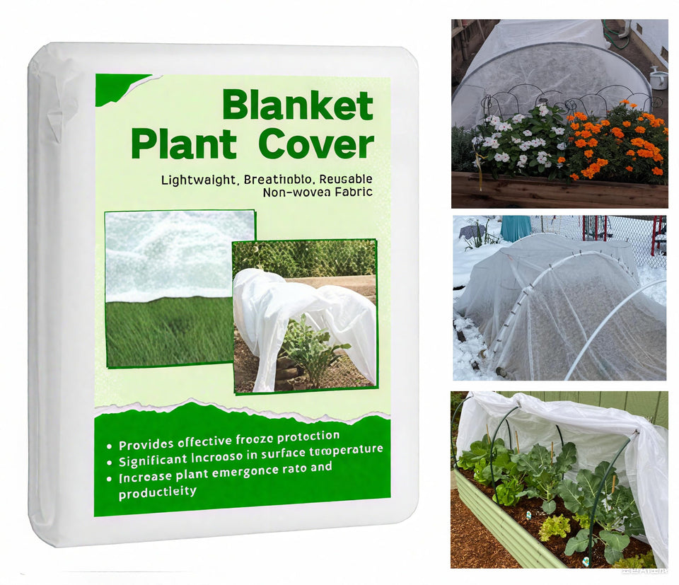JUNFLYING plant covers shield garden beds from frost, extending the growing season.